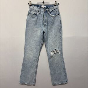 Re/Done Women 70s Bootcut Jeans Size 26 Blue Denim Cotton D029 -8